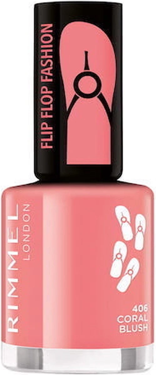 Rimmel London Rimmel 60 Seconds Nagellak - 406 Coral Blush - Afbeelding 4