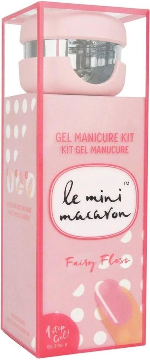 Le Mini Macaron Fairy Floss Gel Manicure Kit - 3-in-1 Manicure Kit - Fairy Floss - Afbeelding 2
