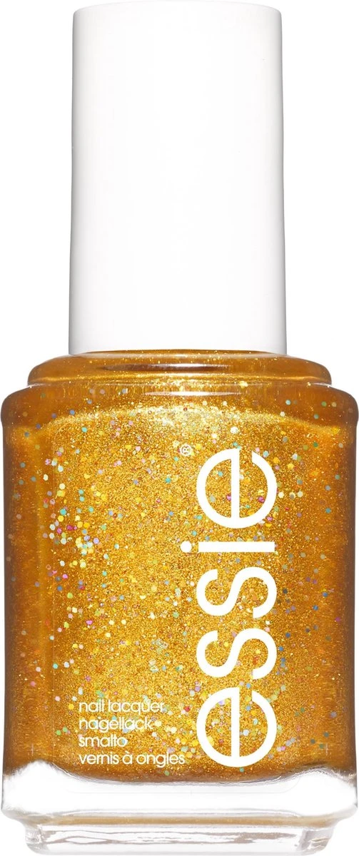 Essie Winter Collection Nagellak - 665 Caught On Tape - Gouden Glitter Nagellak