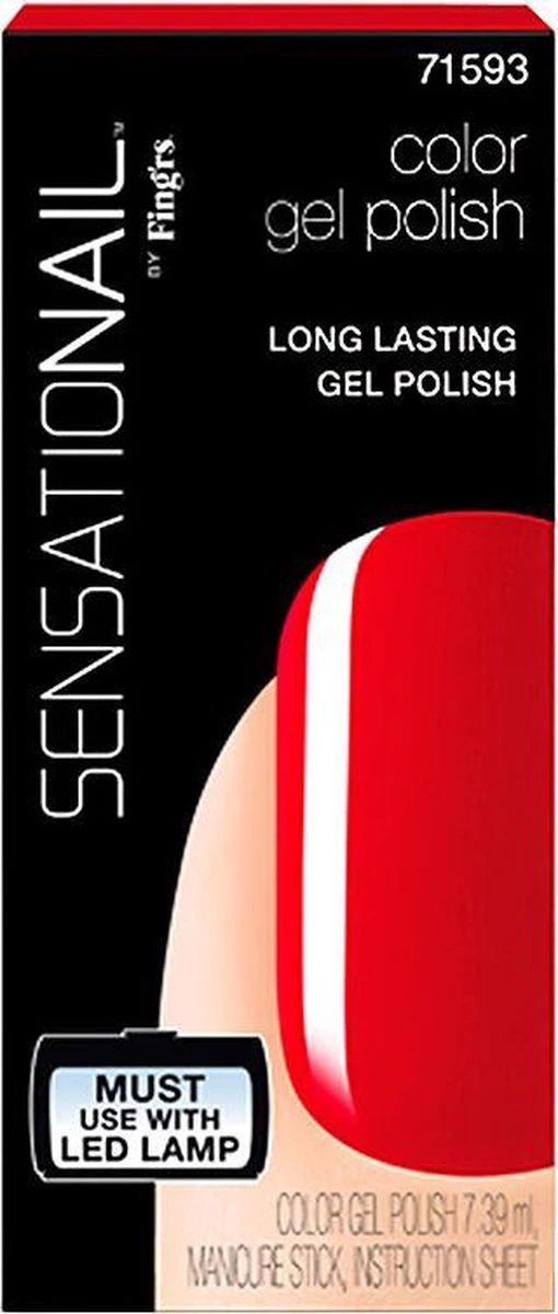 SensatioNail Gel Polish Scarlet Red - Gel Nagellak - Rood - Afbeelding 6