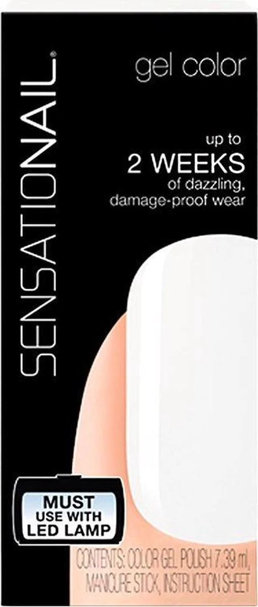 SensatioNail Gel Polish White Lily - Gel Nagellak - Wit - Afbeelding 5