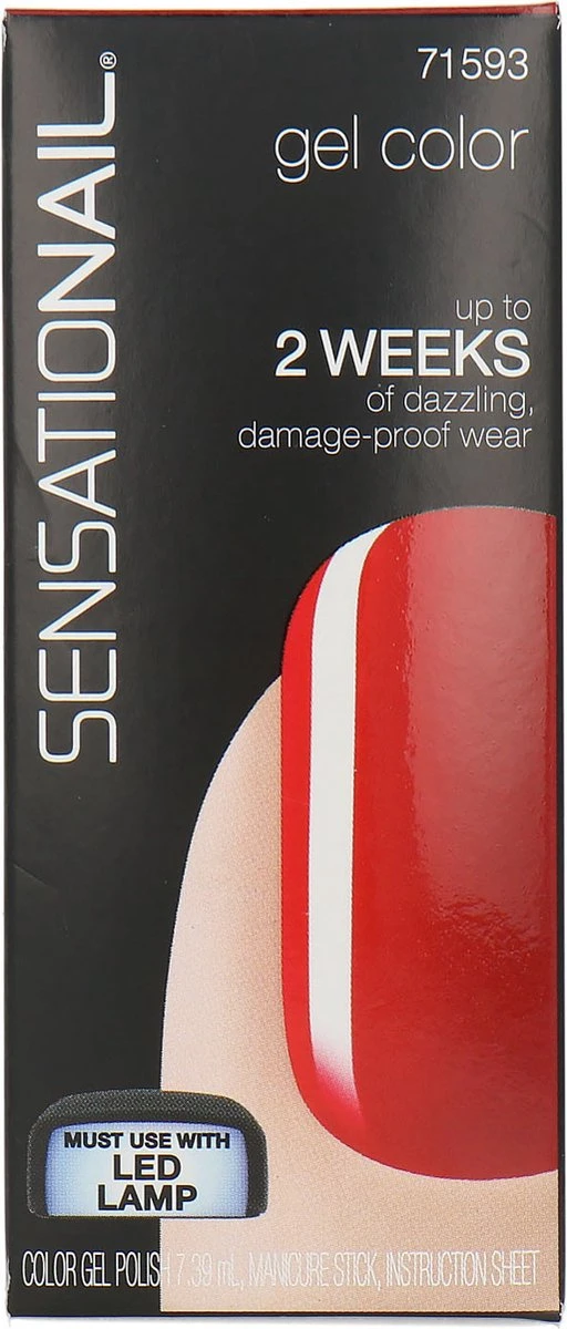 SensatioNail Gel Polish Scarlet Red - Gel Nagellak - Rood - Afbeelding 5