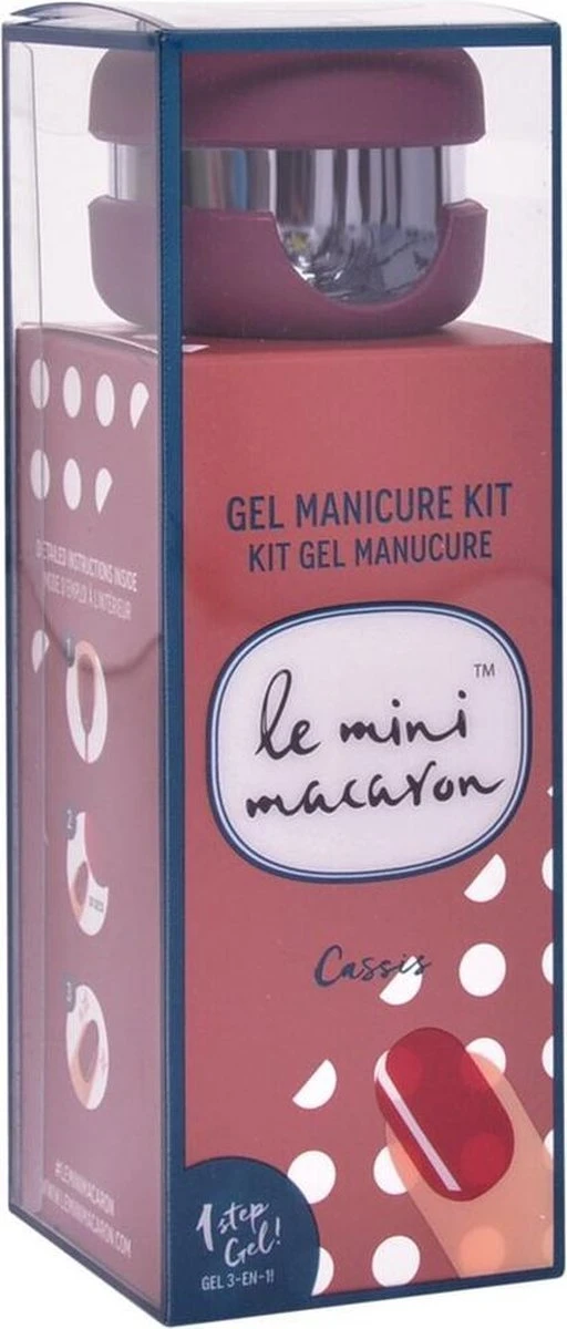 Le Mini Macaron Cassis Gel Manicure Kit - 3-in-1 Manicure Kit - Cassis - Afbeelding 2