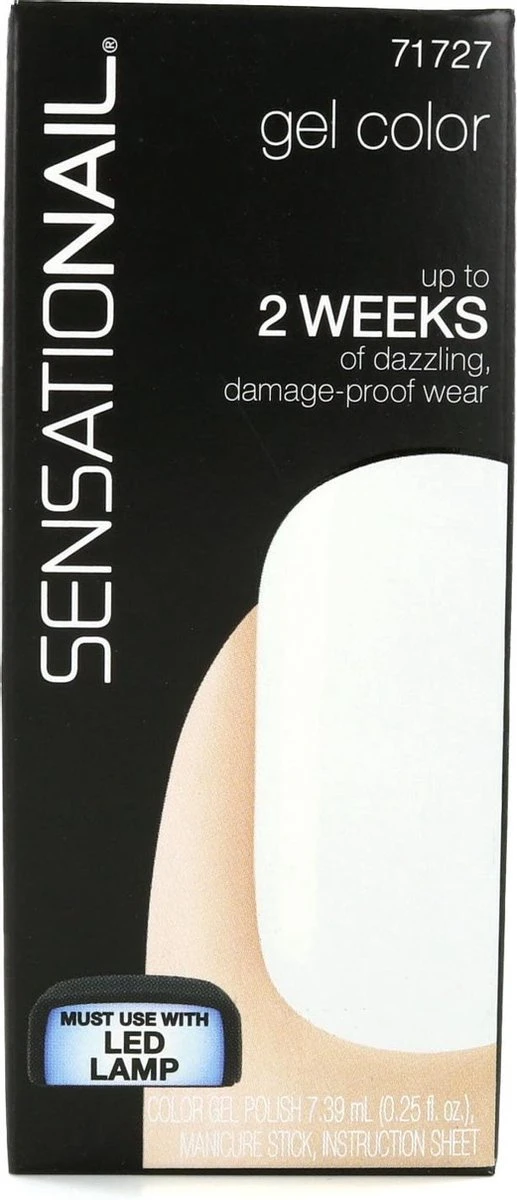 SensatioNail Gel Polish White Lily - Gel Nagellak - Wit - Afbeelding 4