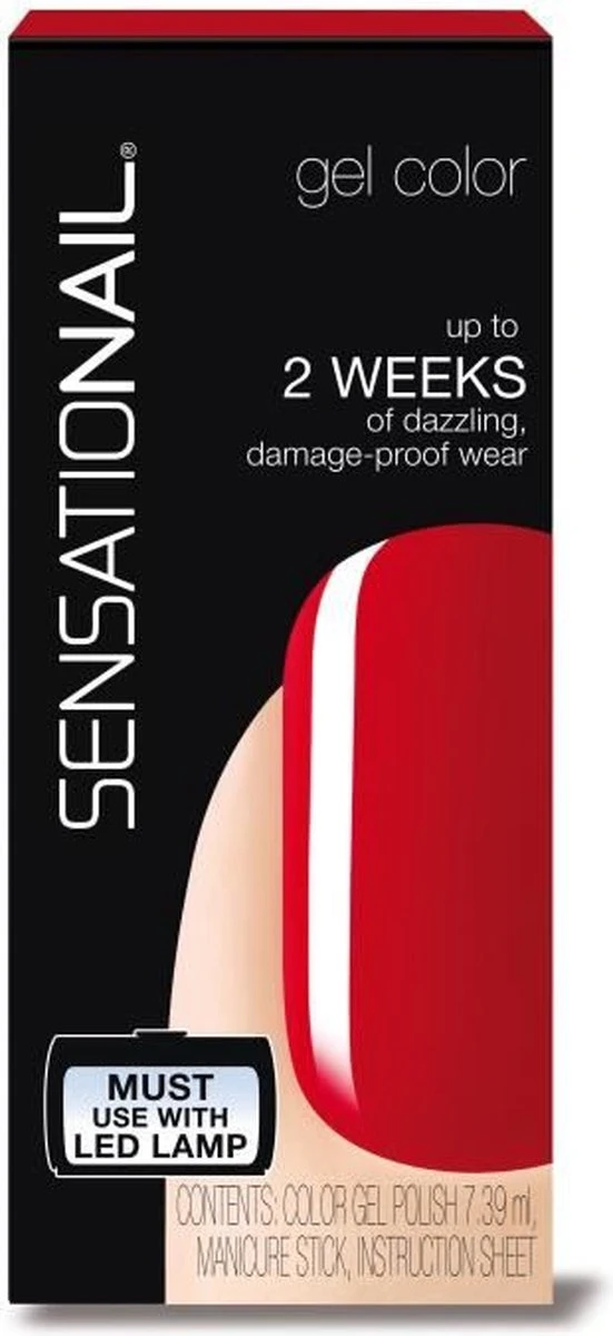 SensatioNail Gel Polish Scarlet Red - Gel Nagellak - Rood - Afbeelding 7