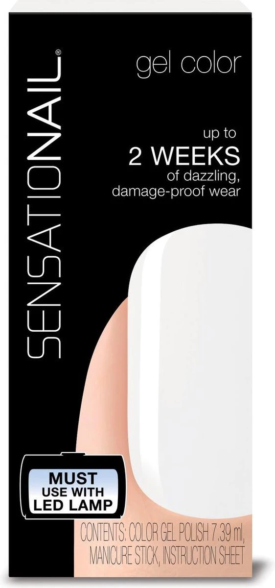 SensatioNail Gel Polish White Lily - Gel Nagellak - Wit