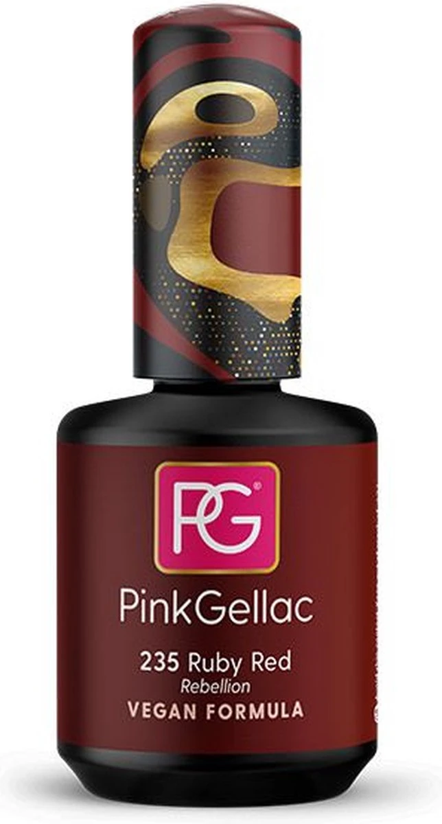 Pink Gellac - Ruby Red - Gellak - Rood - 15 Ml - Afbeelding 2
