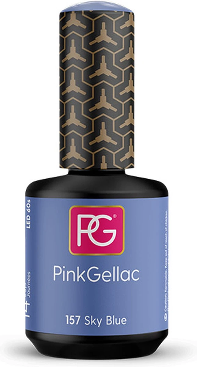 Pink Gellac - Sky Blue - Gellak - Vegan - Blauw - Glanzend - 15ml - Afbeelding 6