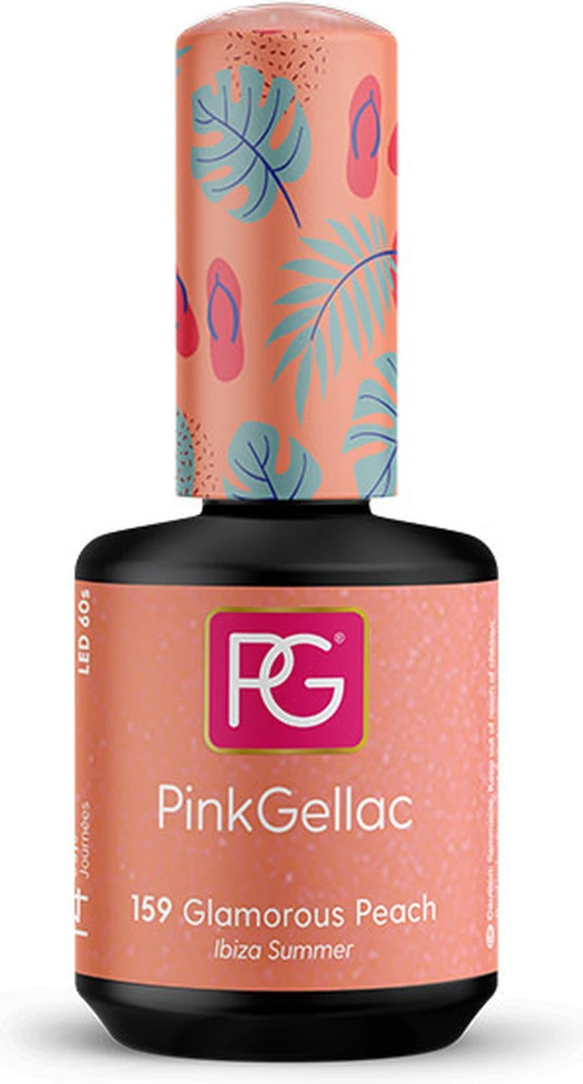 Pink Gellac - Glamorous Peach - Gellak - Vegan - Oranje - Glanzend - 15ml - Afbeelding 6