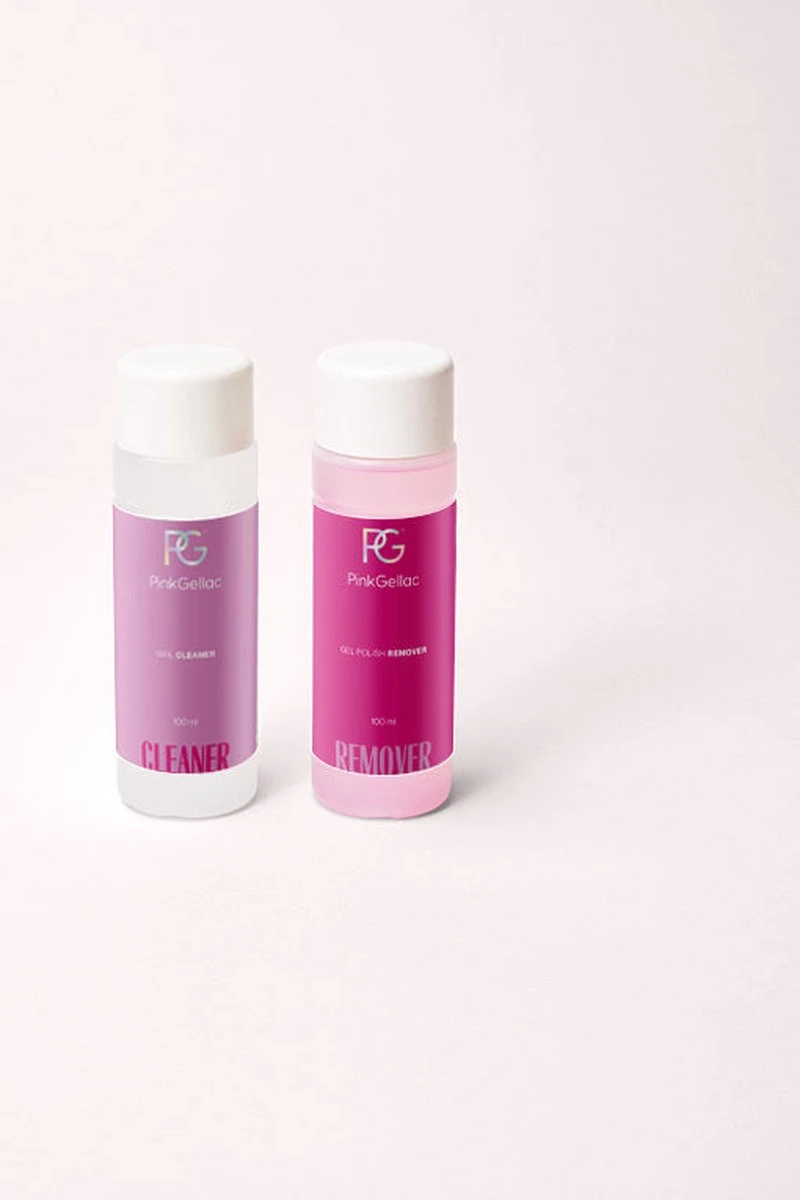 Pink Gellac - Starterset Premium Uncovered Met 4 Kleuren En LED Lamp + Manicure Set - Afbeelding 2