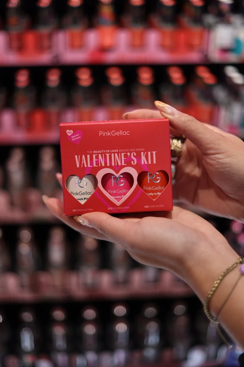 Pink Gellac - Valentine's Kit Color Box - Gellak Set Kleuren - 3 X 15 Ml Inclusief Nail Art Stickers - Afbeelding 7