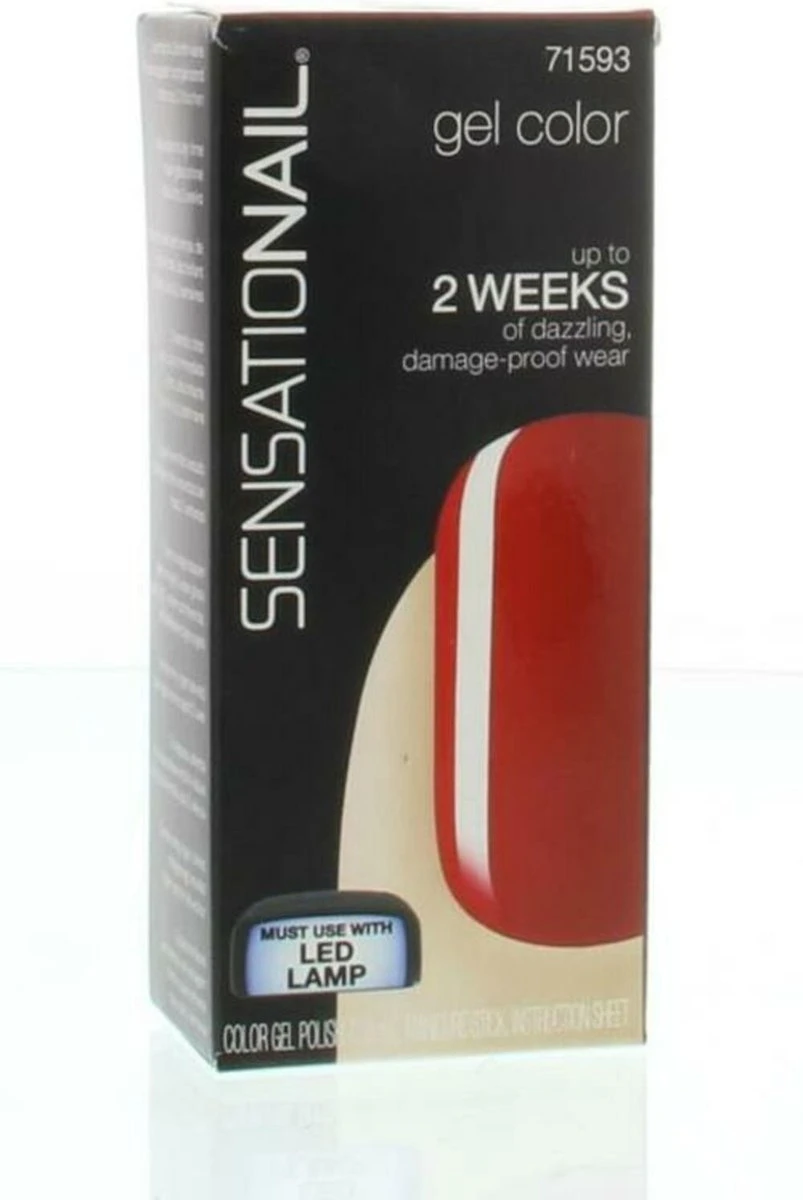SensatioNail Gel Polish Scarlet Red - Gel Nagellak - Rood - Afbeelding 8