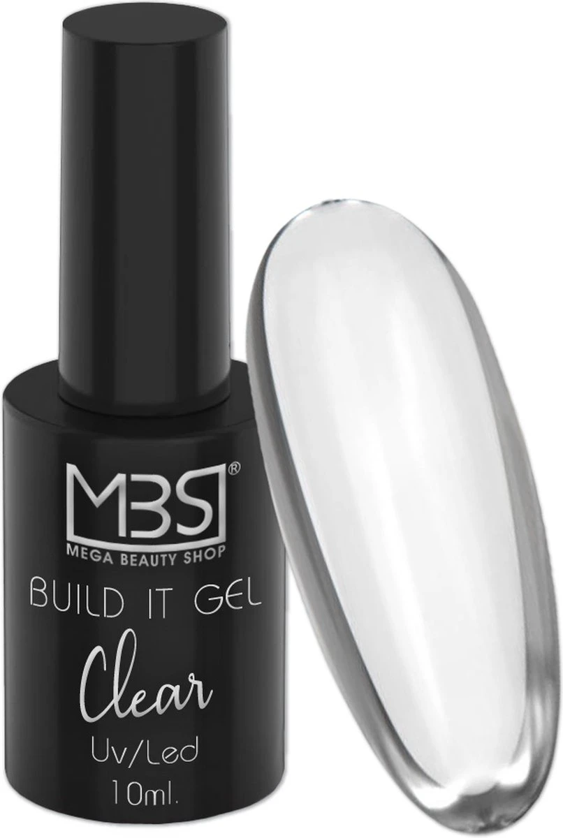 BIAB Gel- Build It Gel- 10ML-Builder In A Bottle- MBS- Clear- Gelnagels