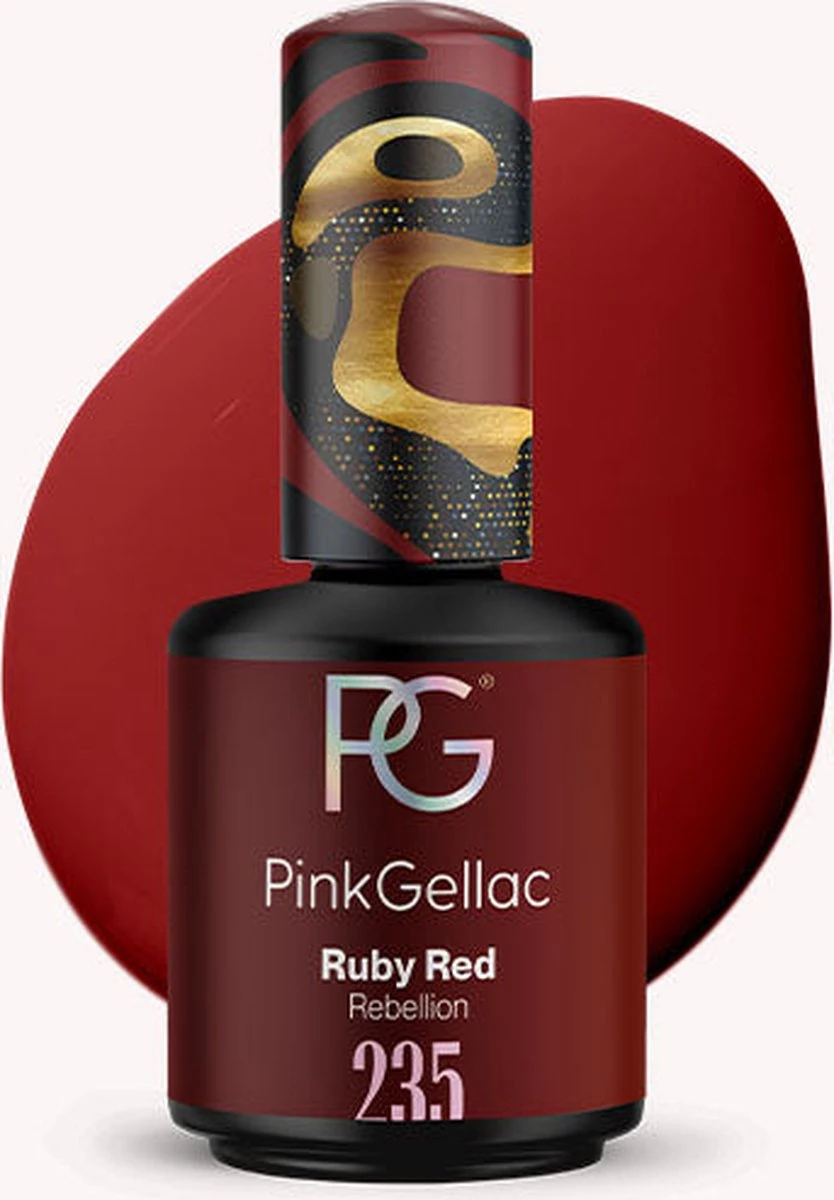Pink Gellac - Ruby Red - Gellak - Rood - 15 Ml