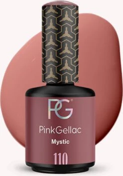Pink Gellac - Mystic - Gellak - Vegan - Bruin - Creamy Finish - 15 Ml