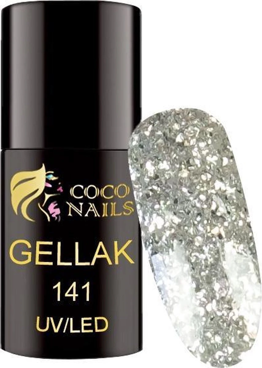 Gellak Glitter Set Met Base&Finish 2in1/Gellak/Gel Nagellak/Gel Polish/Top Coat Gellak - Afbeelding 2