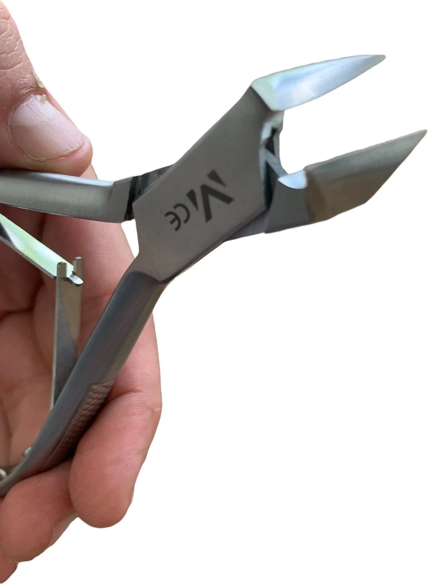 Medies - Premium Kopknipper | Nageltang | Nagelknipper | Dwarssnittang | Kopkniptang | Nageltang Voor Ingegroeide Nagels | Nageltang Voor Kalknagels | Nageltang Voor Harde Teennagels - 14 Cm Met Gratis Kunstlederen Etui - Afbeelding 6