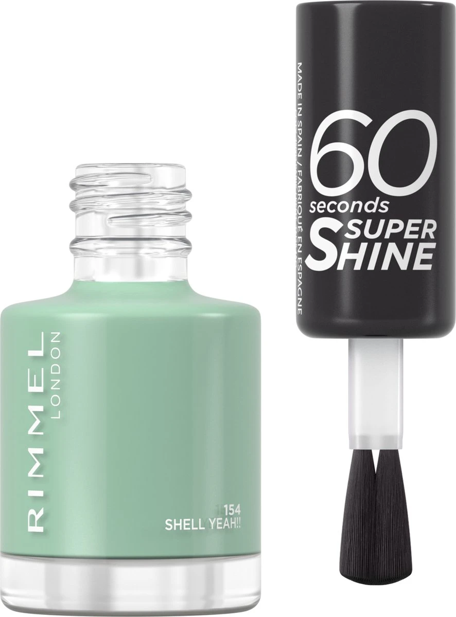 Rimmel London 60 Seconds SuperShine Nagellak - 154 Shell Yeah! - Afbeelding 2