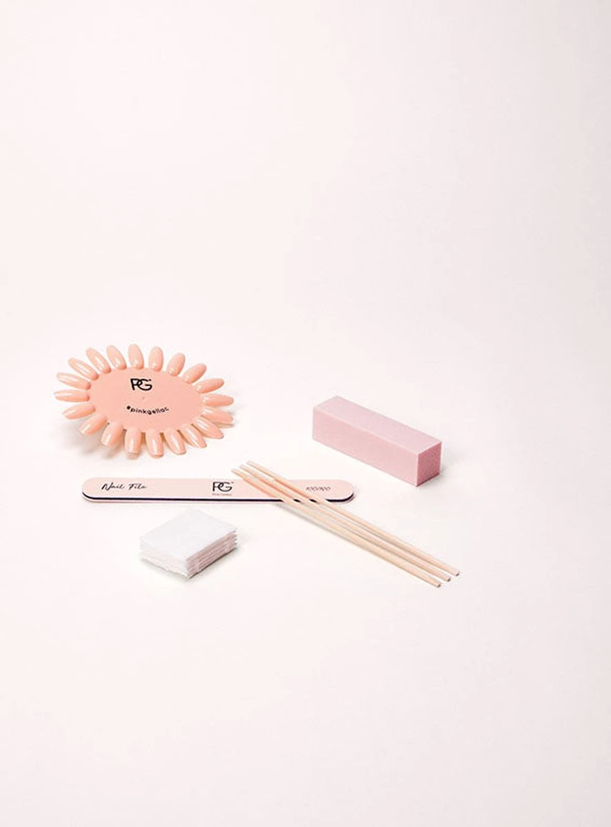 Pink Gellac - Starterset Premium Uncovered Met 4 Kleuren En LED Lamp + Manicure Set - Afbeelding 5