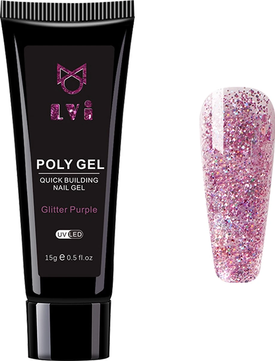 Elvi Polygel Starterskit - Complete Set Inc. USB UV/Led Mini Lamp-Nagelverlenging- Polygel 6 X 15g Perfecte Kleuren Roze - Polyacryl UV Nagellak-Quick Extension Temperature Color Changing UV Gel Pink - Afbeelding 11