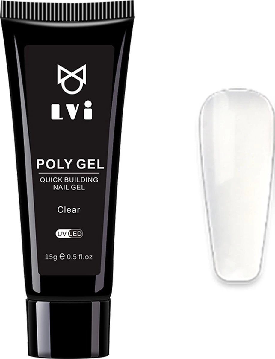 Elvi Polygel Starterskit -Complete Set Inc. USB UV/Led Mini Lamp-6x15g Polygel Kleuren Blauw - Nagelverlenging Polyacryl UV Nagellak-Quick Extension Temperature Color Changing Gel Blue Green - Afbeelding 14