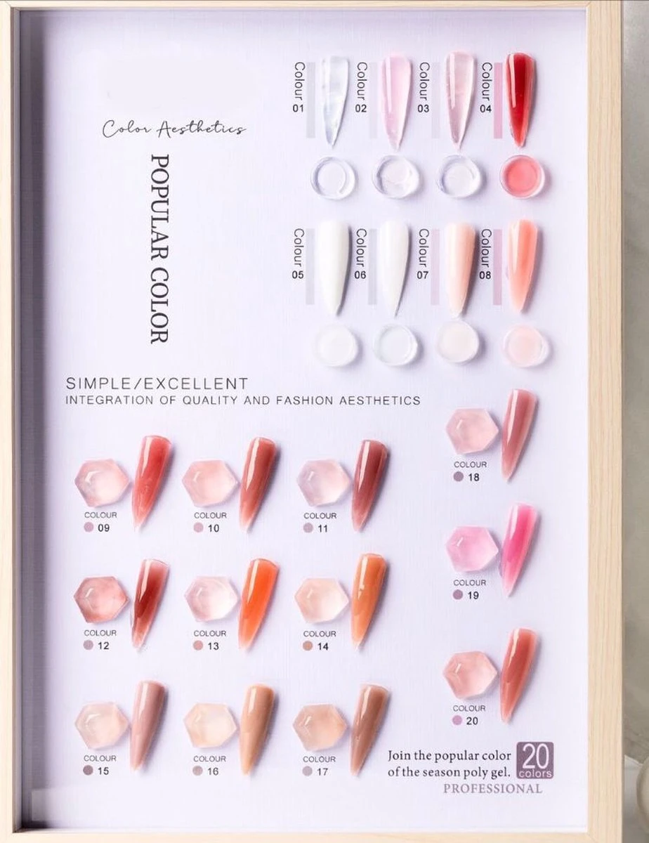 BIAB Builder Gel Set #18 - Nagellak Gel - BIAB Builder - Biab Gel - Biab Nail Gel - Afbeelding 2