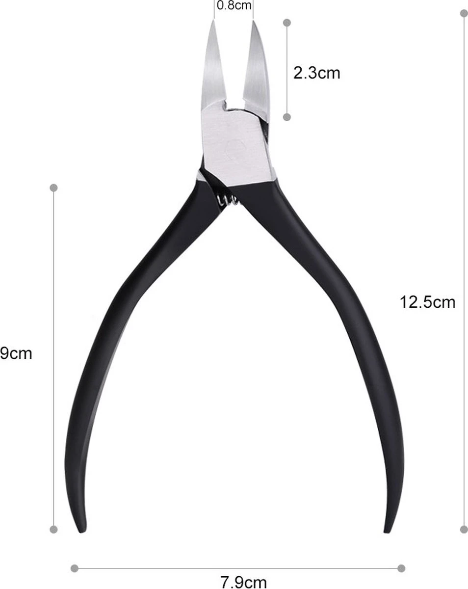 Medies - Professionele Zware Nageltang Voor Teennagels | Nagelknipper Teennagels | Ingegroeide Teennagel | Kalknagel | Harde Teennagels | Nagelschaar | Pedicure - Ingebouwde Veren - Afbeelding 9
