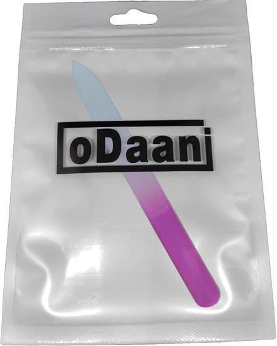 Glazen Nagelvijl Roze - 2 Stuks - Glasvijl – Manicure - ODaani - Afbeelding 3