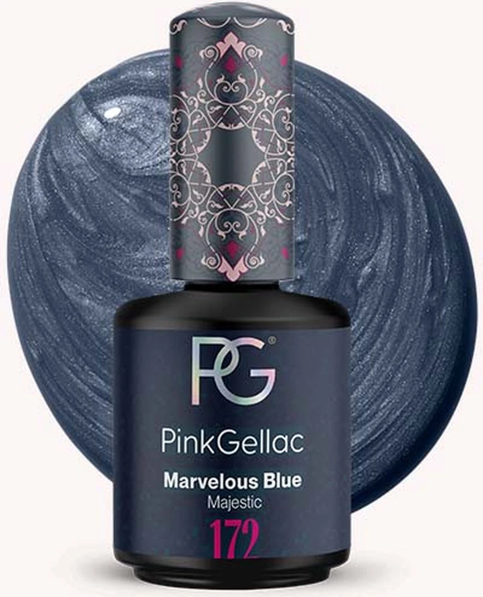 Pink Gellac - Marvelous Blue - Gellak - Vegan - Rood - Parel Finish - 15 Ml