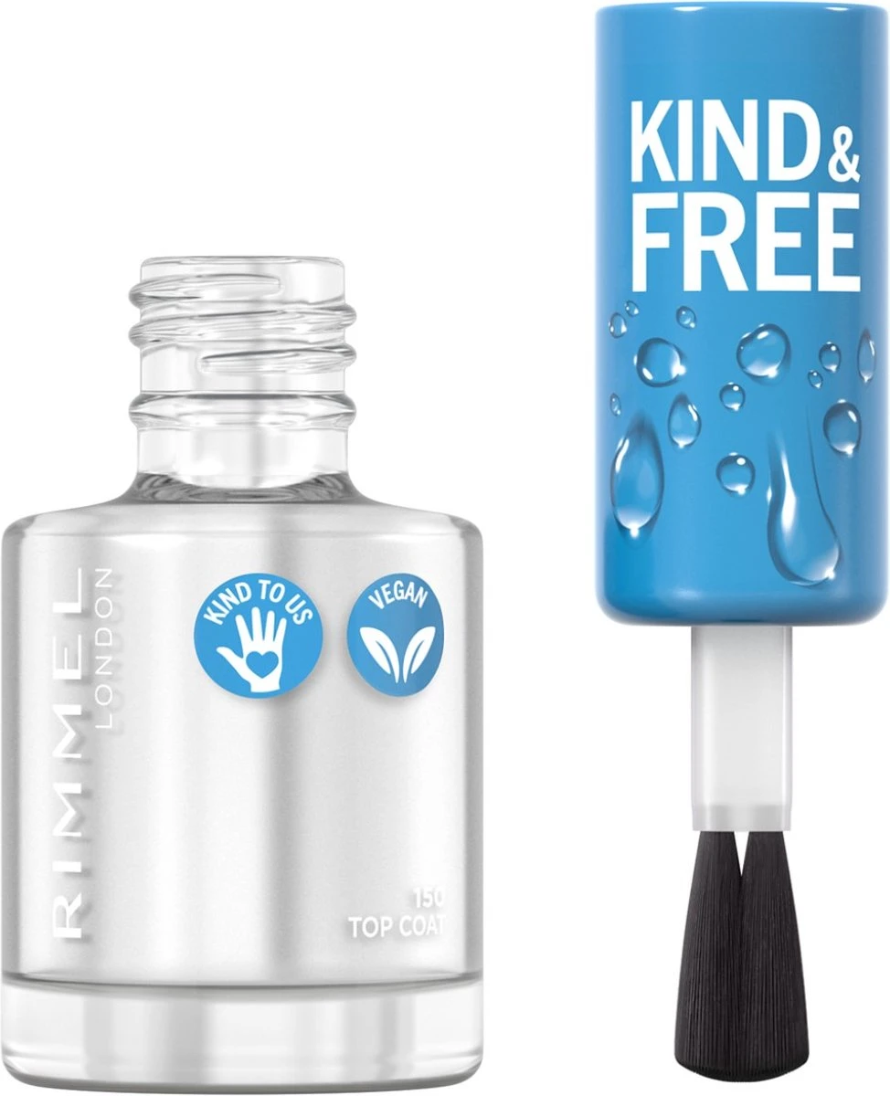 Rimmel London KIND & FREE Vegan Nagellak - 150 Top Coat - Afbeelding 3